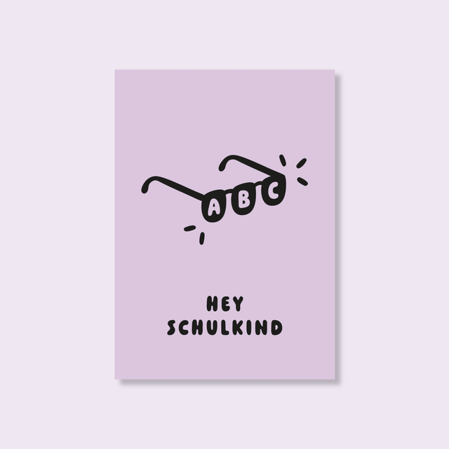 Postkarte "Hey Schulkind" | Tinyday
