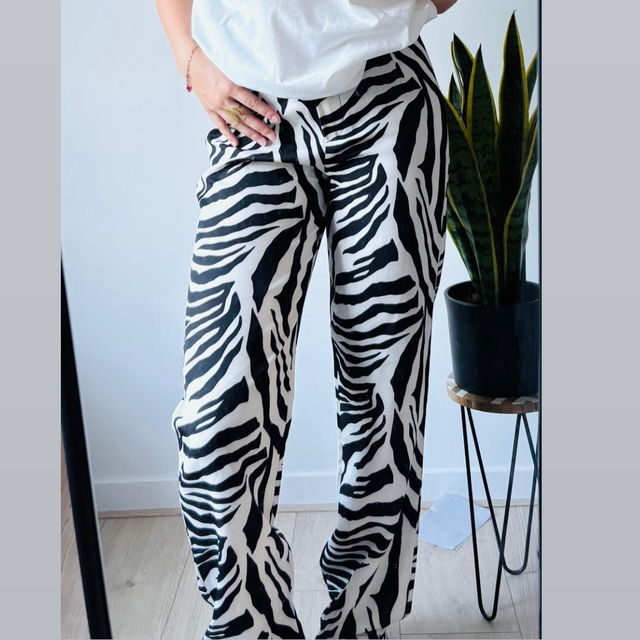 Zebraprint pantalon 