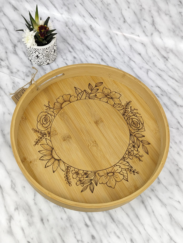 Bamboo Tray &#039;WREATH&#039;