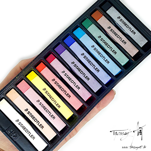 STAEDTLER - PASTELS SECS PAR 12 - ST015