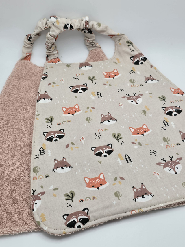 Bavoir enfant double face