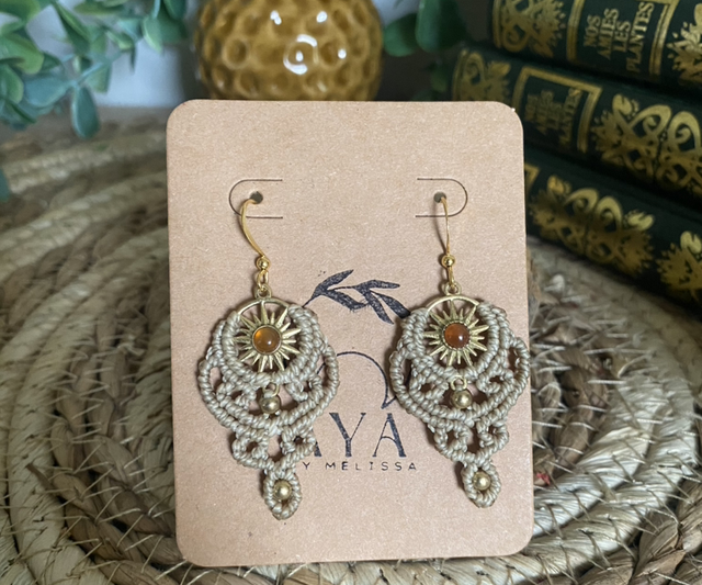 Boucles d’oreilles UNIQUE - Cornaline 