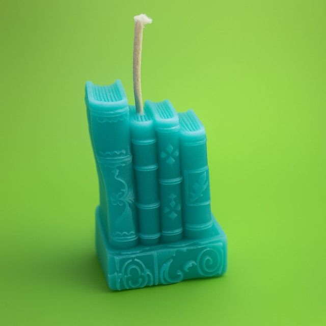 Taro Book Frame Candle