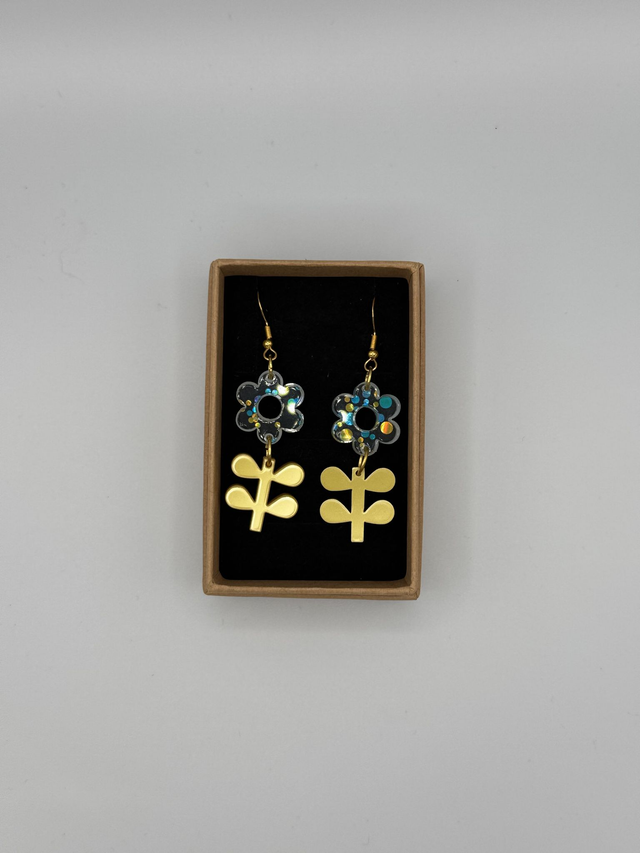 Boucles d’Oreilles « Fleurs Modernes »
