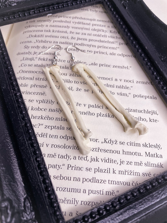 Náušnice Osteology Bone 