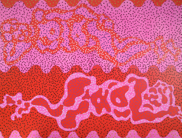 Dwa akty - Nowy Strukturalizm, 100x131 akryl płótno 2020