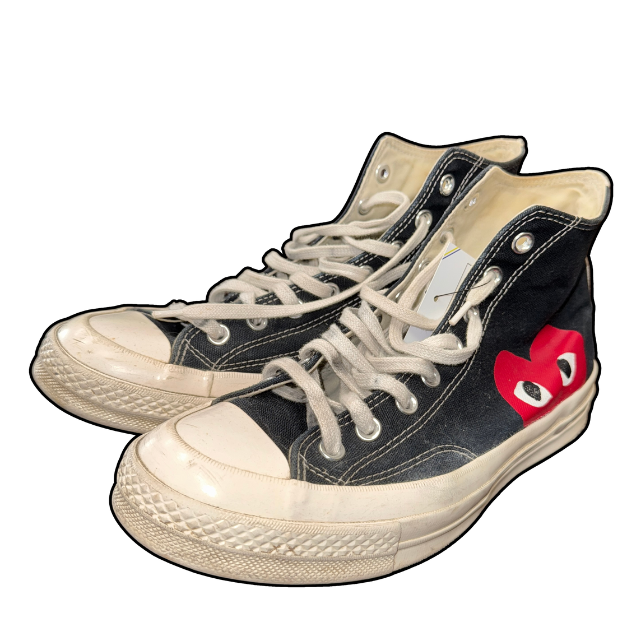 Commes des Garçons X Converse High Tops - UK 9