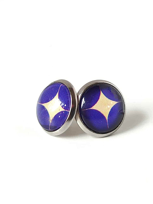 Puces d&#039;oreilles en PAPIER recyclé - Etoiles