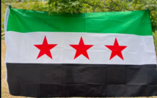 Grote vlag Syrie (150x90cm)