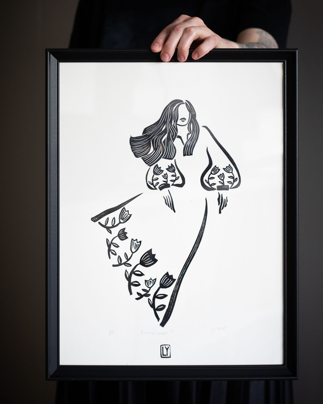 Embroidered 7 - print A3