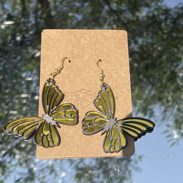 Boucles d oreilles papillons 