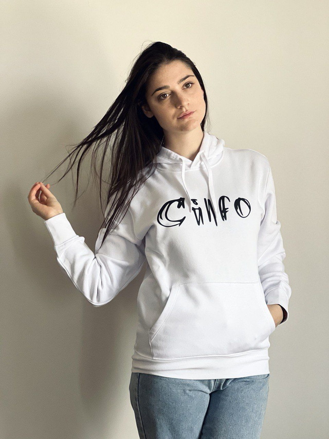 FELPA DONNA HOODIE - BIANCO