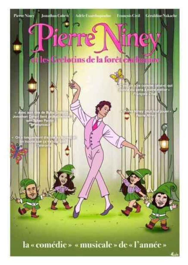 Pierre Niney et les Grelotins de la forêt enchantée