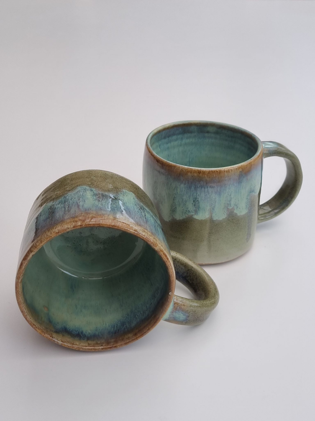 Hand-glazed Mug - Turquoise Waters