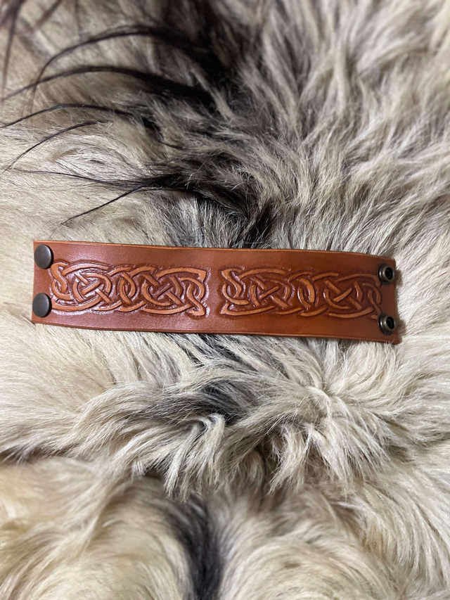 Bracelets double entrelacs foncé