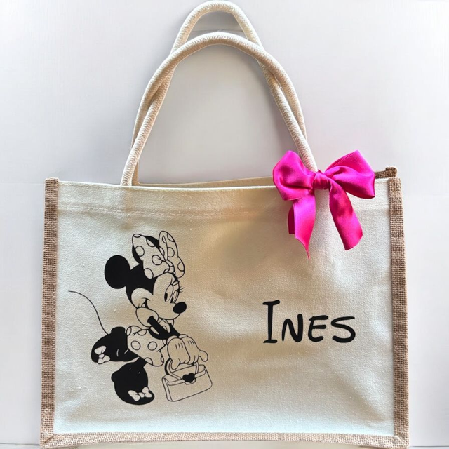 Petit sac en toile de jute