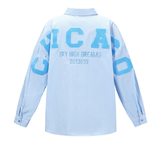 Blouse Chicago lichtblauw