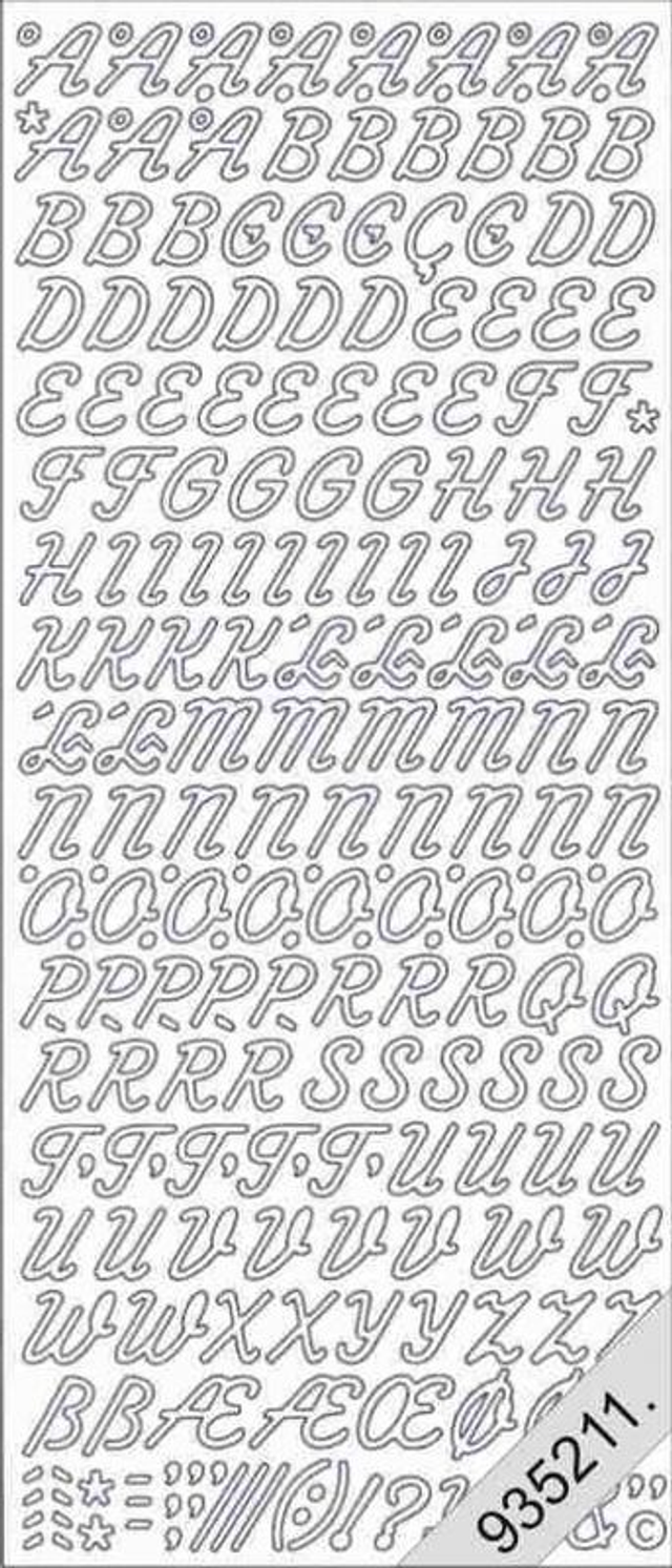 Letters cursief goud (826)