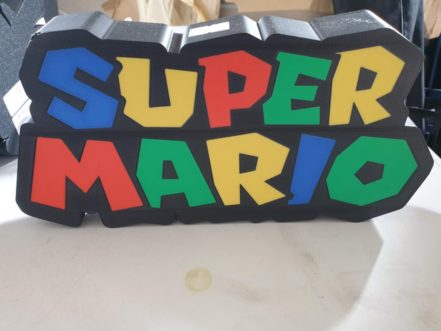 Lampe super mario écriture