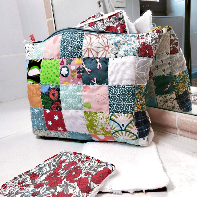 Trousse de toilette patchwork 