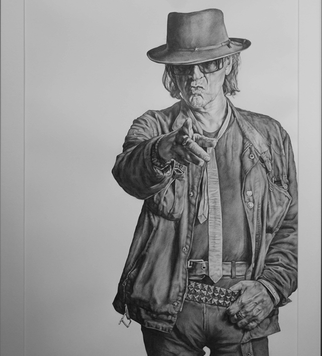 Udo Lindenberg/Druck - Karin Engel gerahmt/signiert 