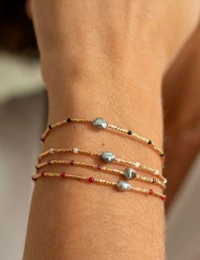 Bracelet Gigi Agate noire