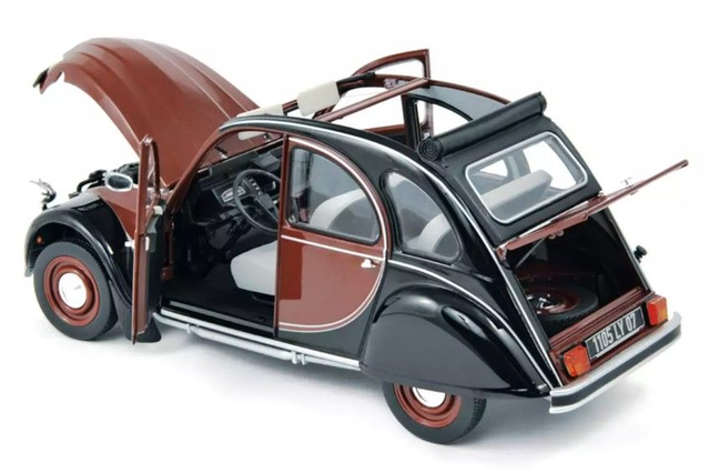 Citroën 2CV Charleston 1982 Delage Rouge et Noire Norev 181510 1/18