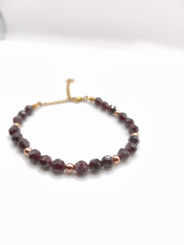 Bracelet femme grenat 