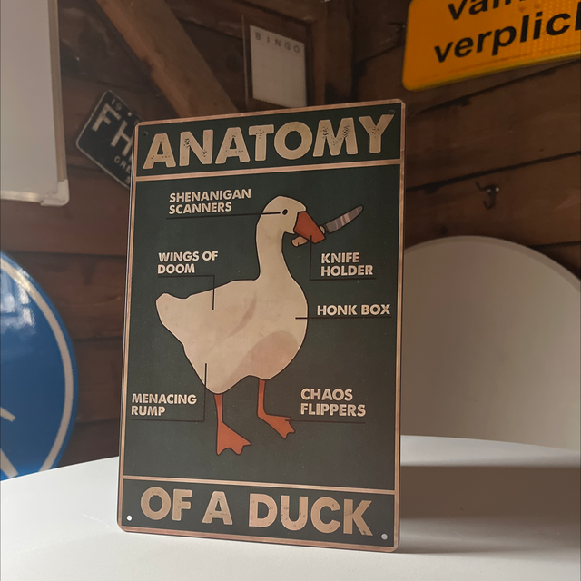 Goose metalen bord - 20x30cm