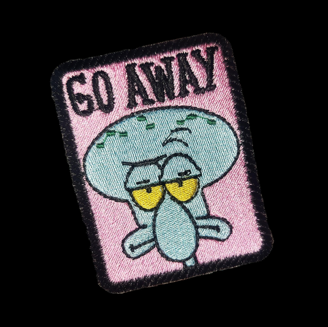Go away - iron on patch 