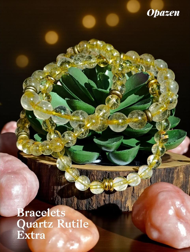 Bracelets Quartz Rutile extra