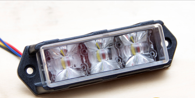 Dual Colour LED Surface Mounted Warning Light Blue/White