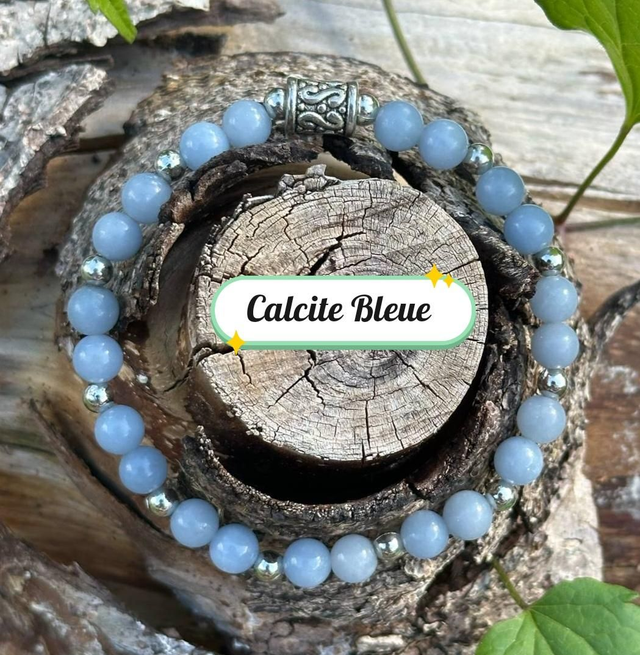 Bracelet de Calcite Bleue 