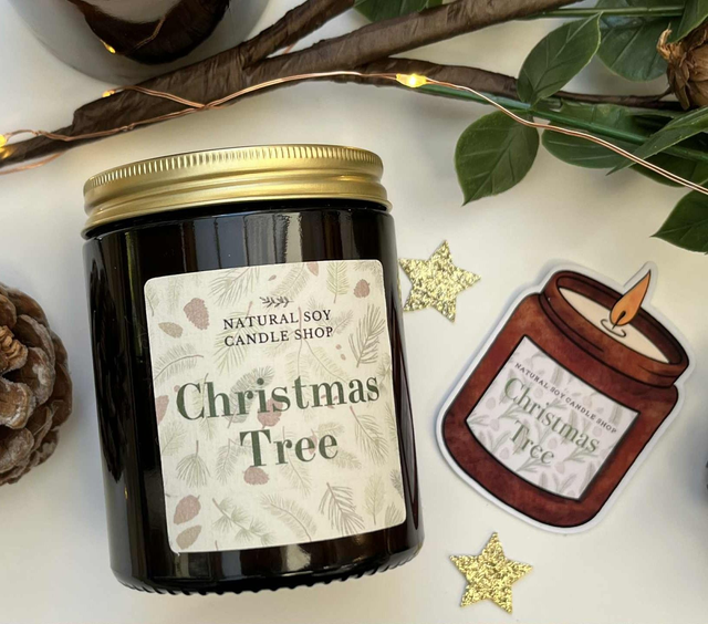 Christmas Tree Soy Candle