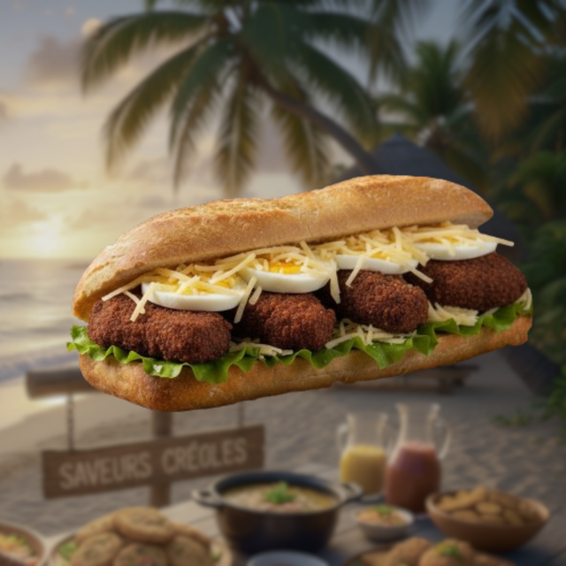 Sandwich S14 : Morue, Œuf, Fromage