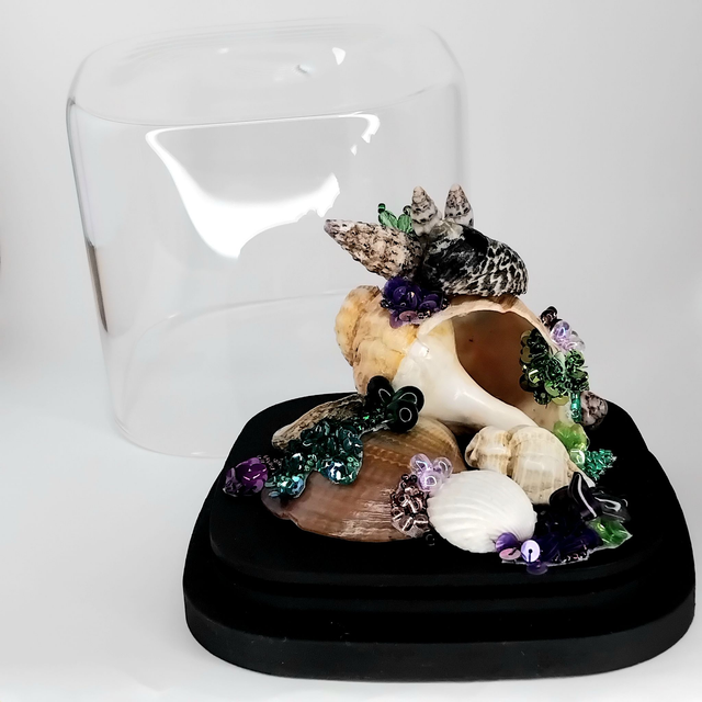 Sirènea Vert émeraude et Améthyste