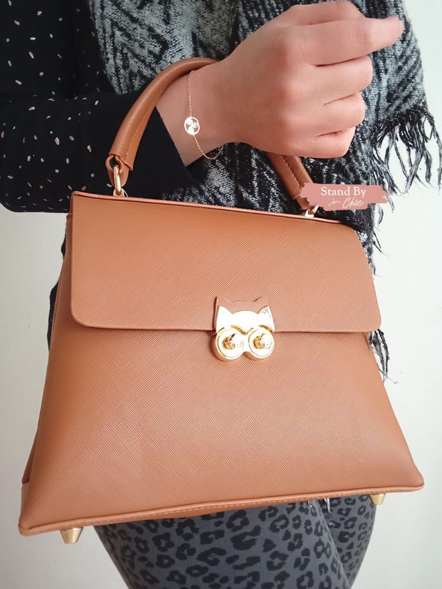 Petit sac à main en cuir Saffiano