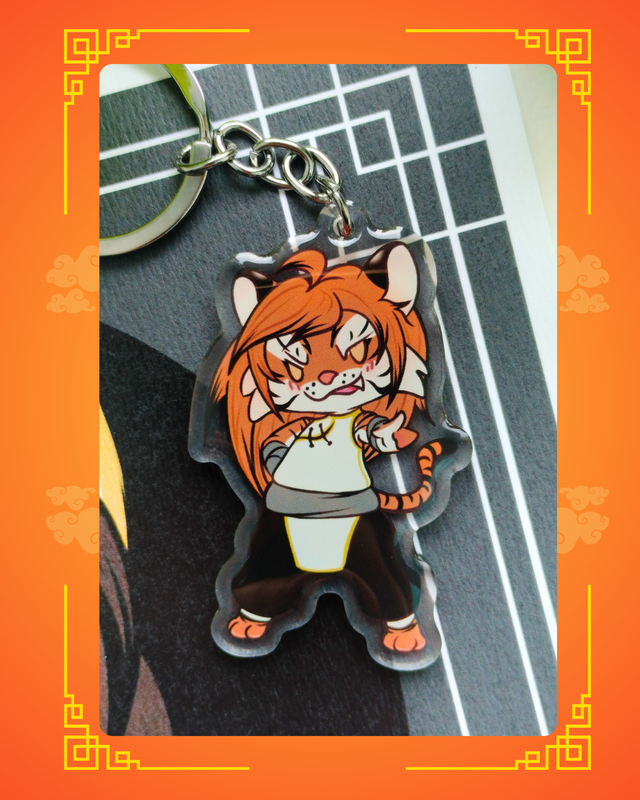 Porte-clé-Tigre chibi