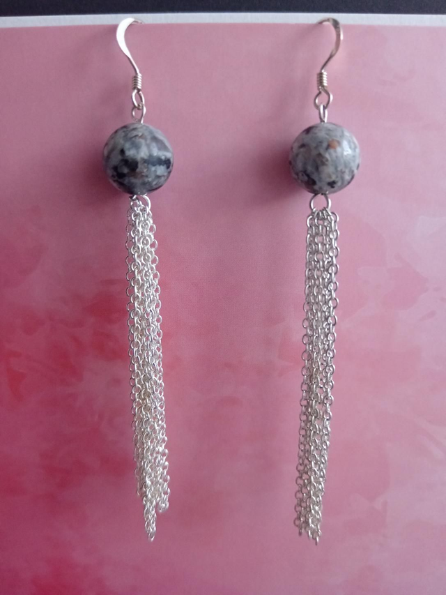 Yooperlite tassle earrings 