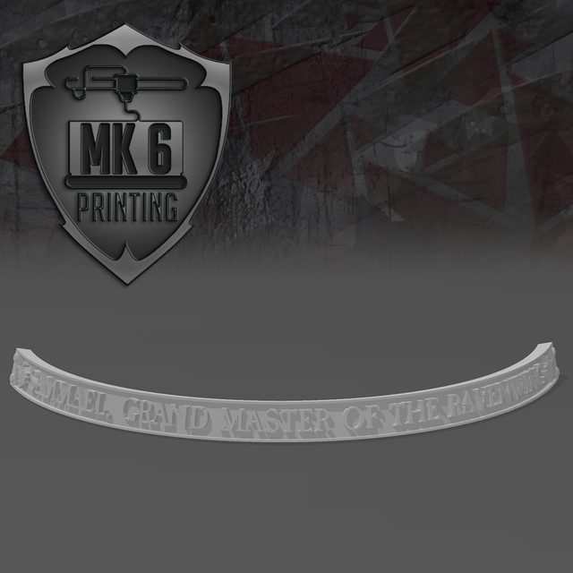 Sammael, Grand Master of the Ravenwing Nameplate (60mm)