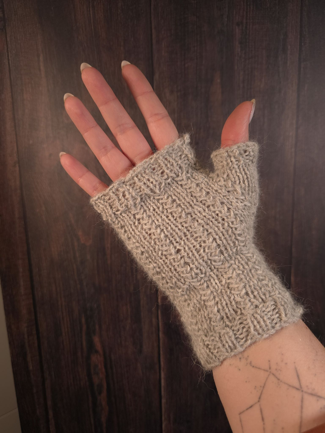 Mitaines fantaisie (gris)