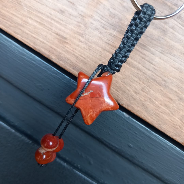 Porte-clés en Jaspe rouge