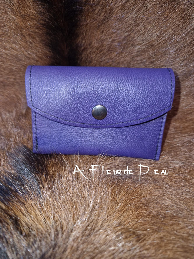 Porte monnaie cuir 3 compartiments