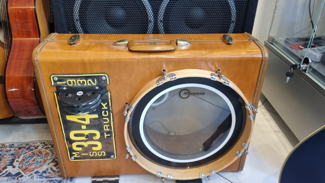 Valigia per grancassa Samsonite Pan American Drum Company Robert Johnson Leather 