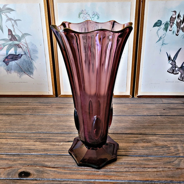 X Vase art déco Val Saint Lambert Luxval attribué à Charles Graffart