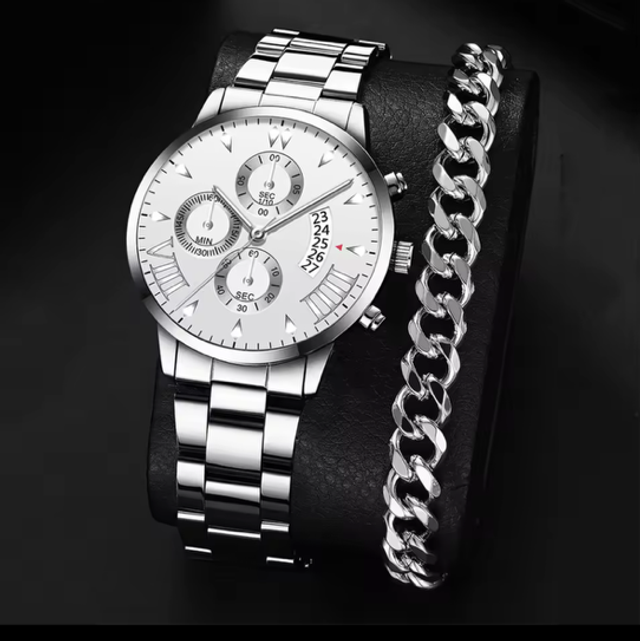 ⌚ Montre Homme avec Bracelet Assorti 