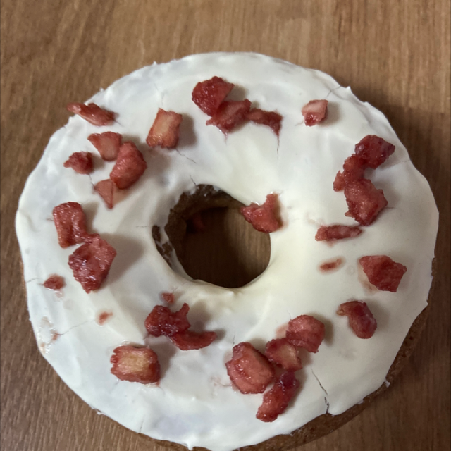 Oatmeal and apple donut