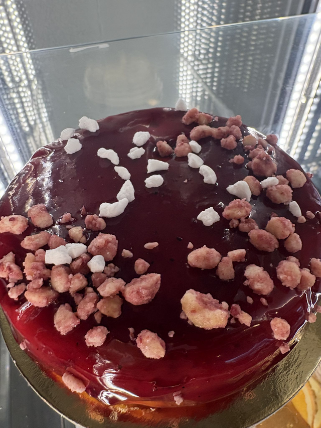 Gâteau sorbet Mangue–Framboise