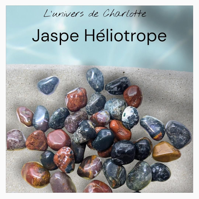 Pierre roulée &quot;Jaspe héliotrope&quot;