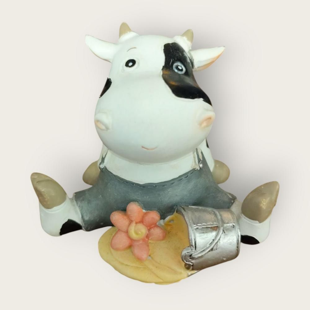 vaches mignonnes avec fleur 